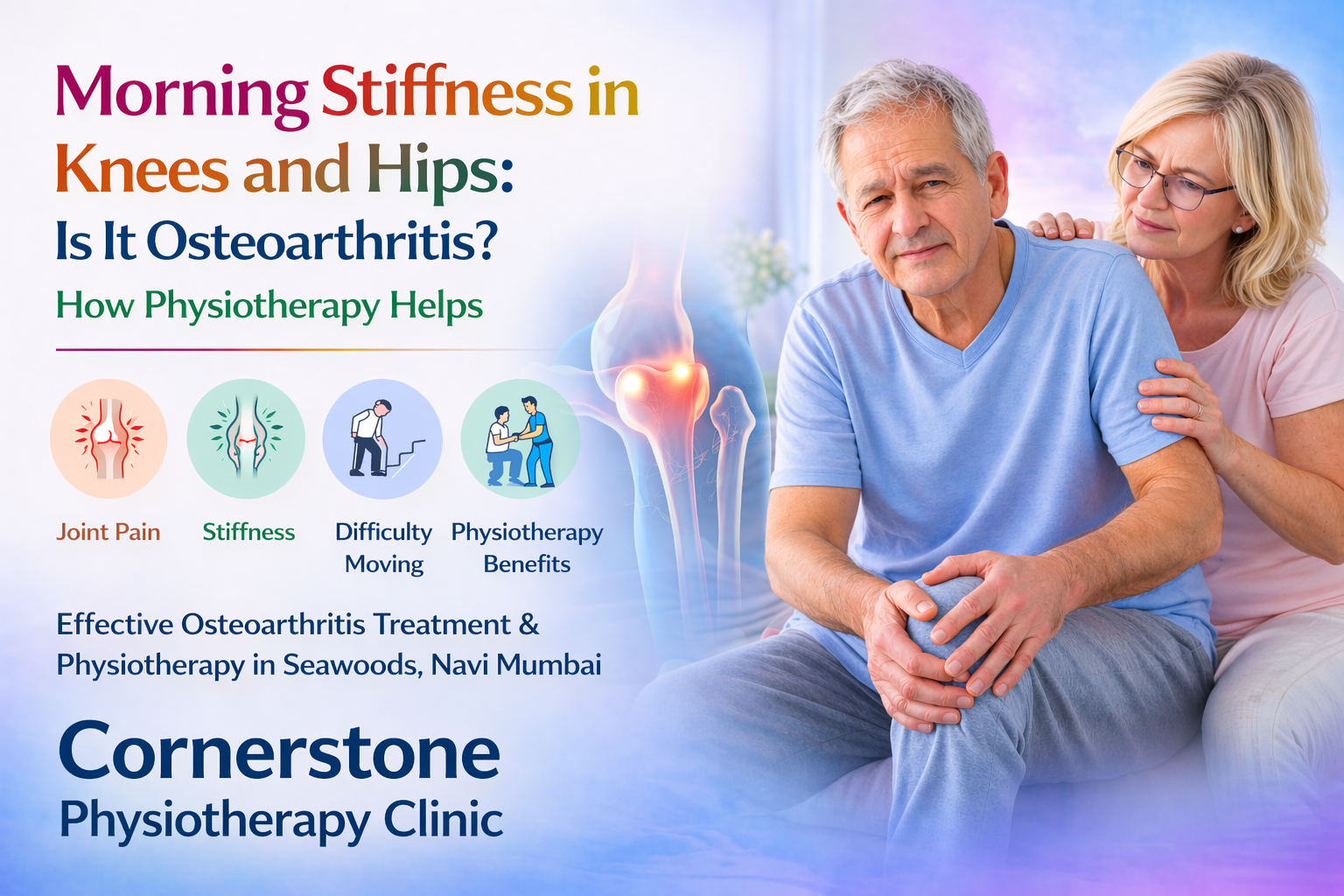 Morning Stiffness in Knees and Hips: Is It Osteoarthritis? How Physiotherapy Helps
